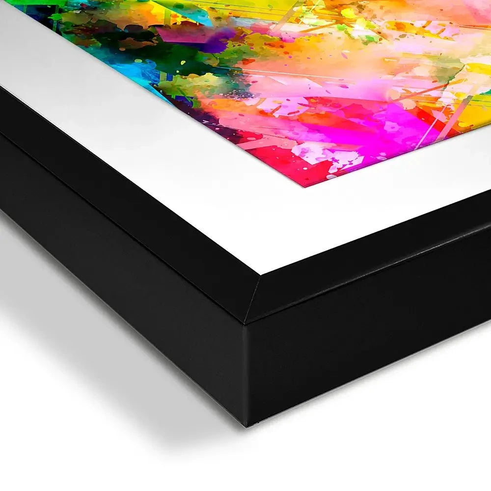 Vibrant Abstract Framed Art Print Vibrant Abstract Framed Art Print wall art product ARTEMENKO VALENTYN / Shutterstock