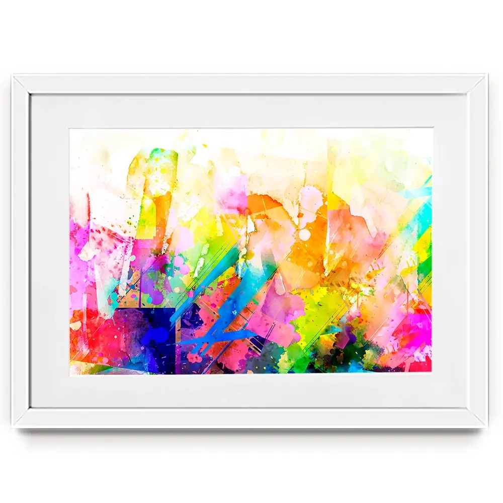 Vibrant Abstract Framed Art Print Vibrant Abstract Framed Art Print wall art product ARTEMENKO VALENTYN / Shutterstock
