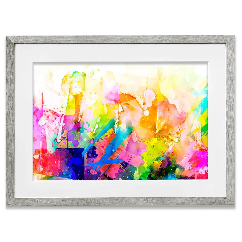 Vibrant Abstract Framed Art Print Vibrant Abstract Framed Art Print wall art product ARTEMENKO VALENTYN / Shutterstock