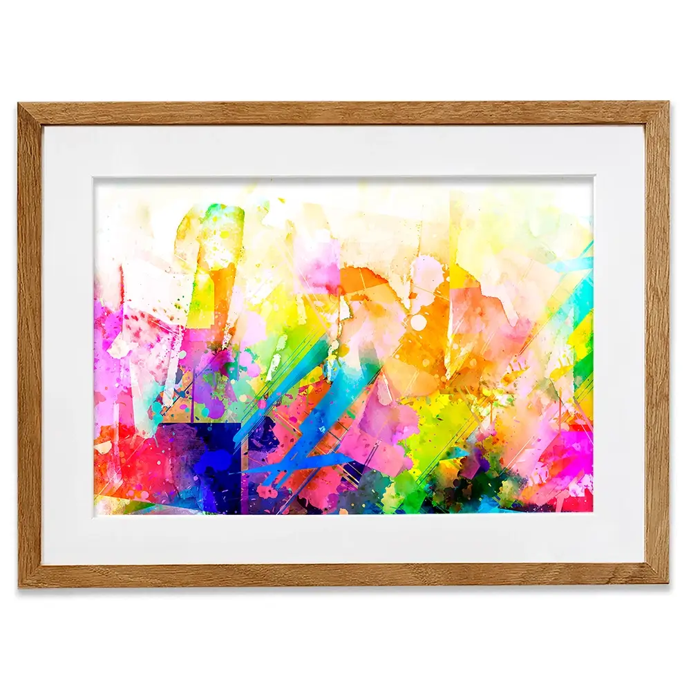Vibrant Abstract Framed Art Print Vibrant Abstract Framed Art Print wall art product ARTEMENKO VALENTYN / Shutterstock