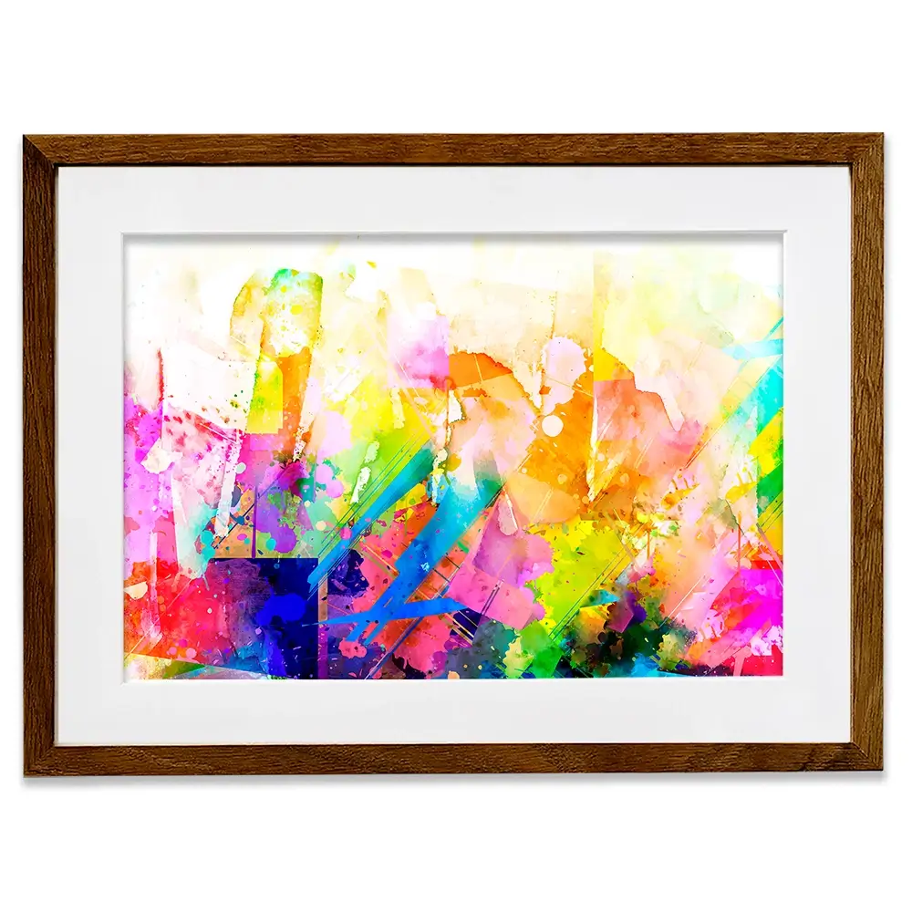 Vibrant Abstract Framed Art Print Vibrant Abstract Framed Art Print wall art product ARTEMENKO VALENTYN / Shutterstock