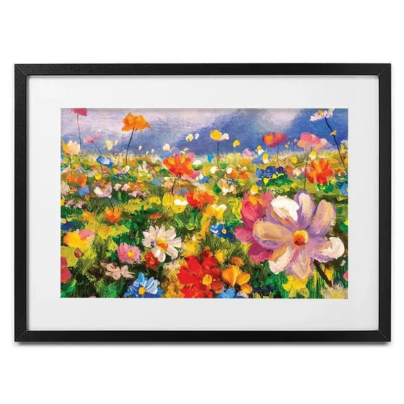Vibrant Blooms Framed Art Print Vibrant Blooms Framed Art Print wall art product Valery Rybakow / Shutterstock