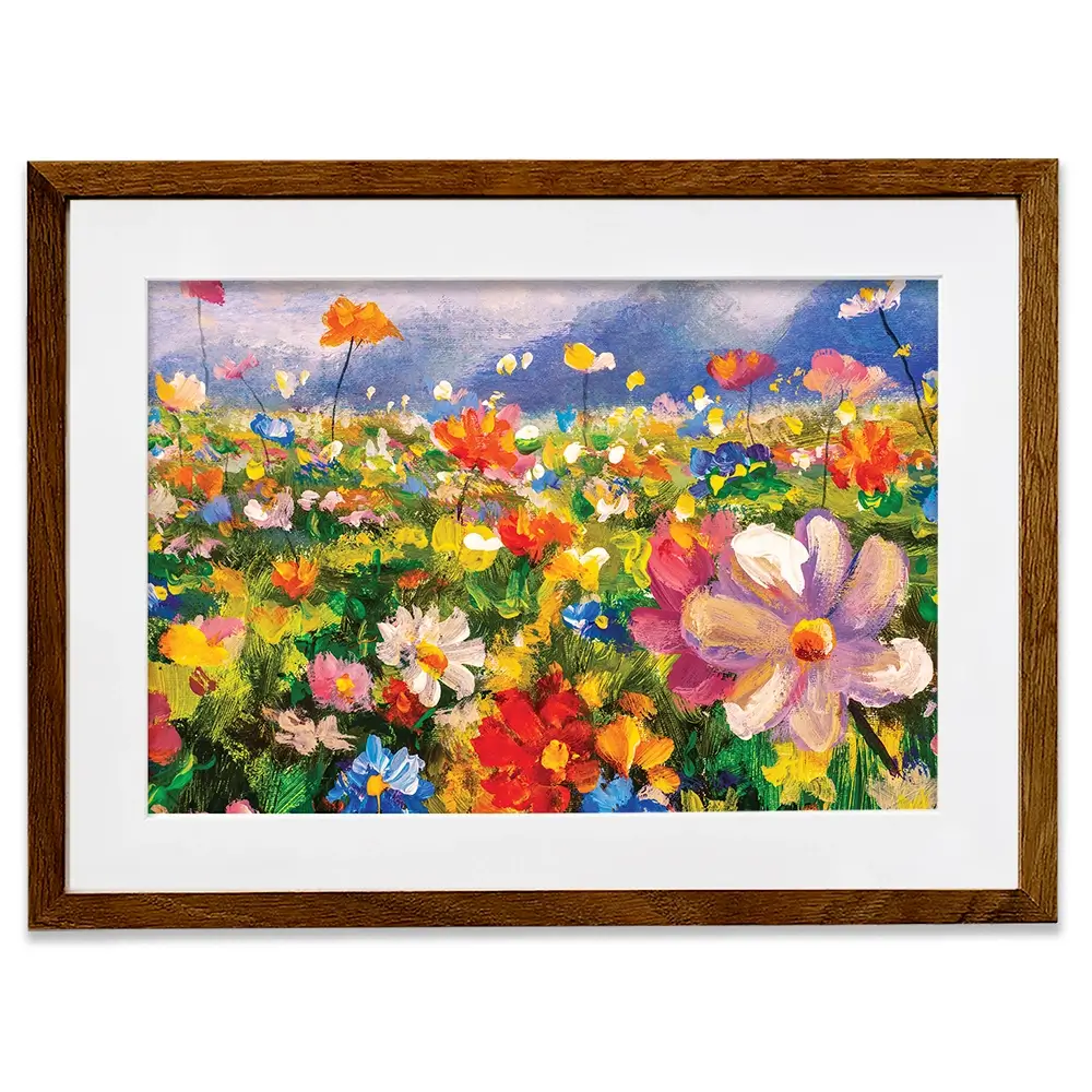 Vibrant Blooms Framed Art Print Vibrant Blooms Framed Art Print wall art product Valery Rybakow / Shutterstock