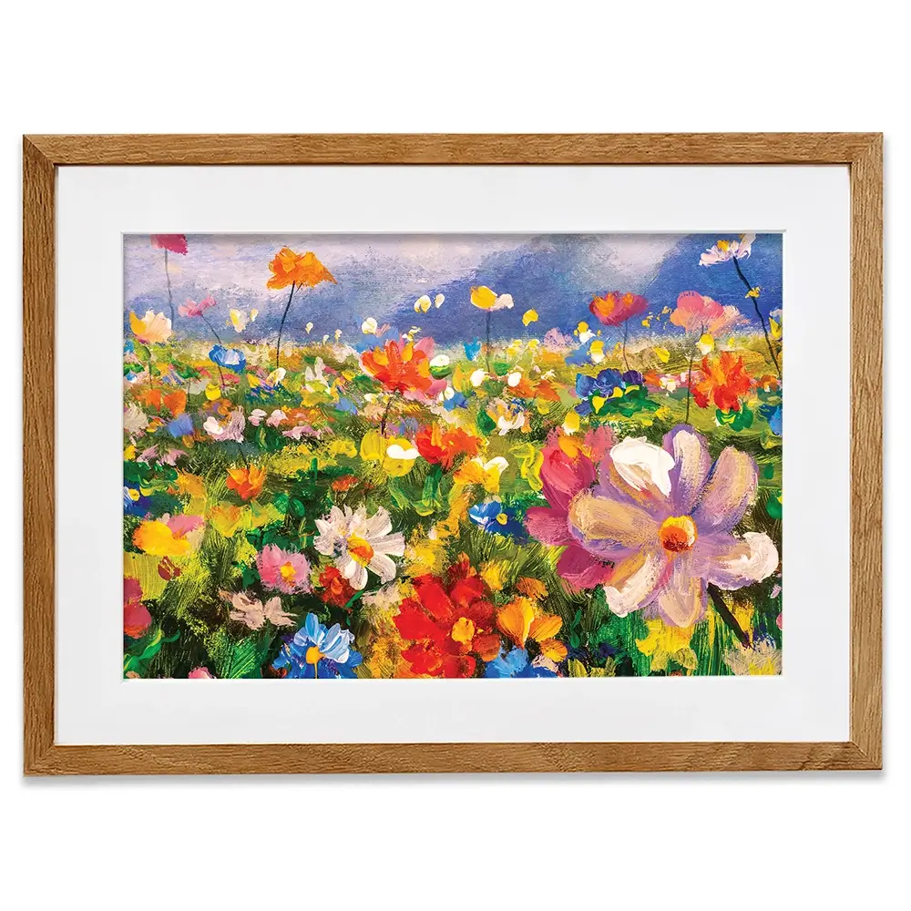 Vibrant Blooms Framed Art Print Vibrant Blooms Framed Art Print wall art product Valery Rybakow / Shutterstock