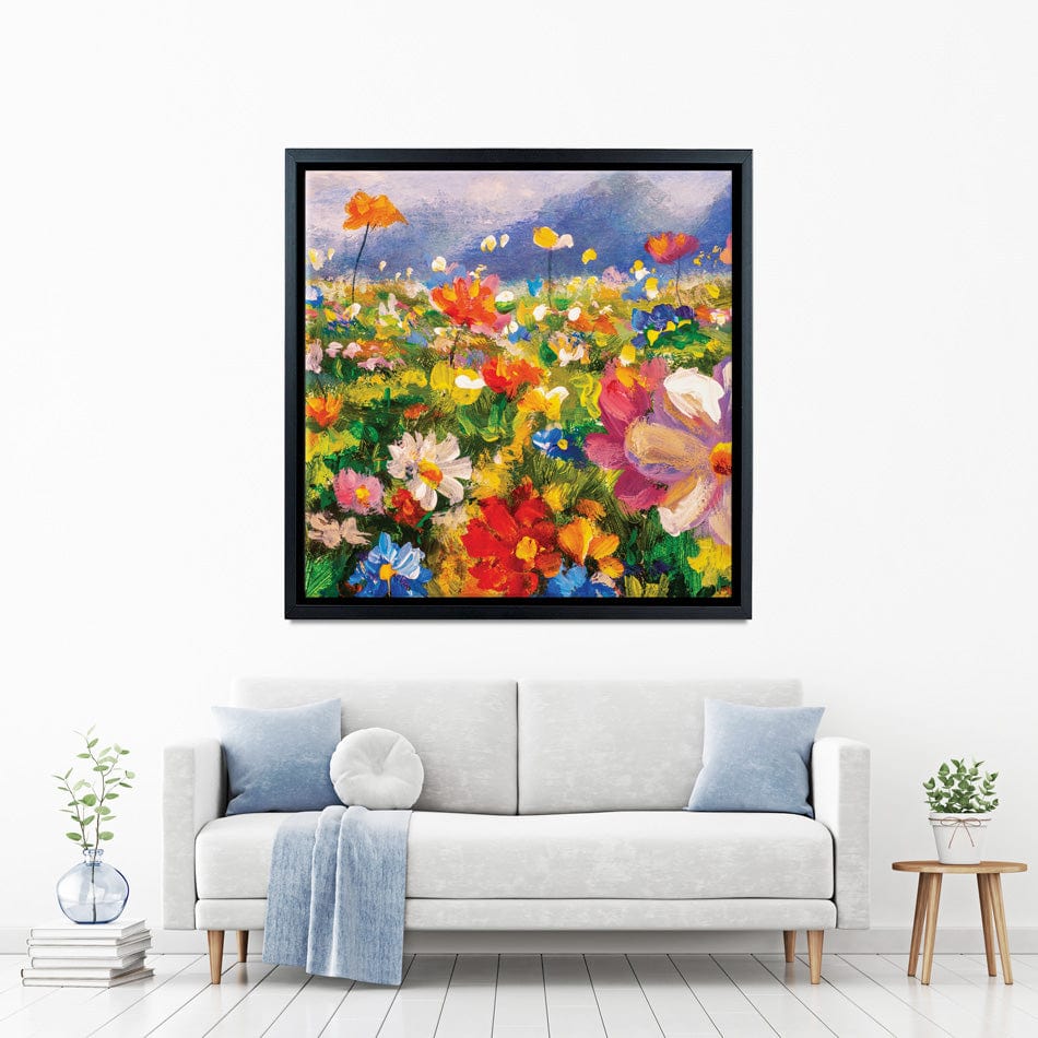 Vibrant Blooms Square Canvas Print wall art product Valery Rybakow / Shutterstock