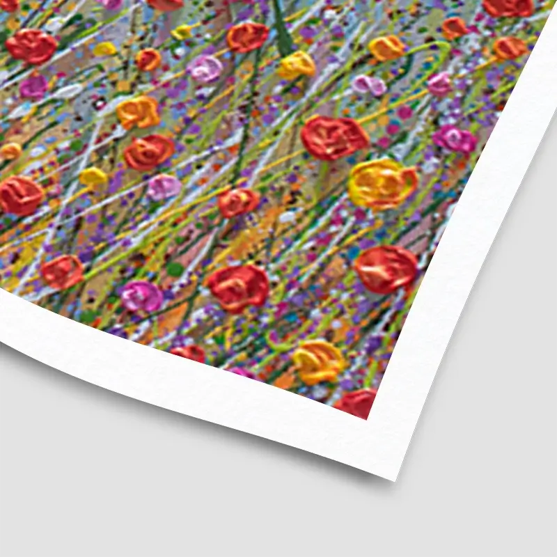Vibrant Flower Field Art Print Vibrant Flower Field Art Print wall art product Olga Tkachyk