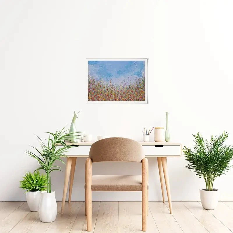 Vibrant Flower Field Art Print Vibrant Flower Field Art Print wall art product Olga Tkachyk