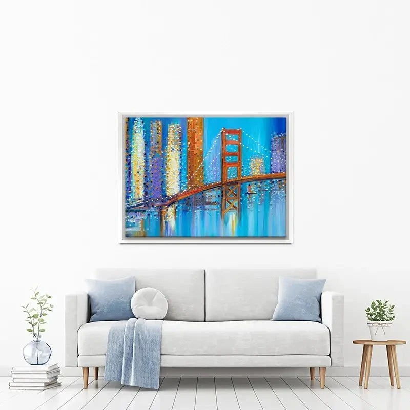 Vibrant Golden Gate Bridge Canvas Print Vibrant Golden Gate Bridge Canvas Print wall art product Ekaterina Ermilkina