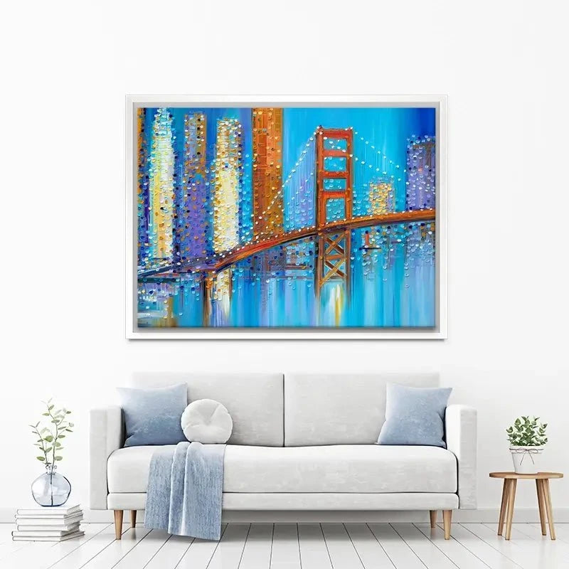 Vibrant Golden Gate Bridge Canvas Print Vibrant Golden Gate Bridge Canvas Print wall art product Ekaterina Ermilkina