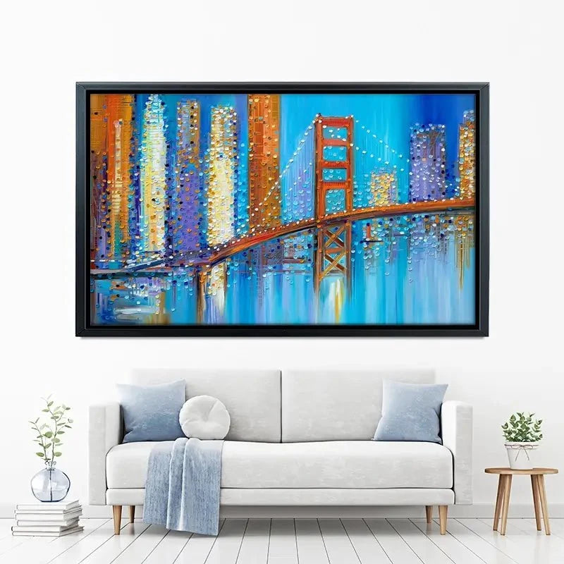 Vibrant Golden Gate Bridge Canvas Print Vibrant Golden Gate Bridge Canvas Print wall art product Ekaterina Ermilkina