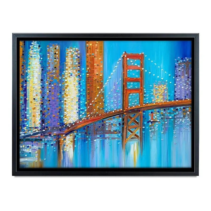 Vibrant Golden Gate Bridge Canvas Print Vibrant Golden Gate Bridge Canvas Print wall art product Ekaterina Ermilkina