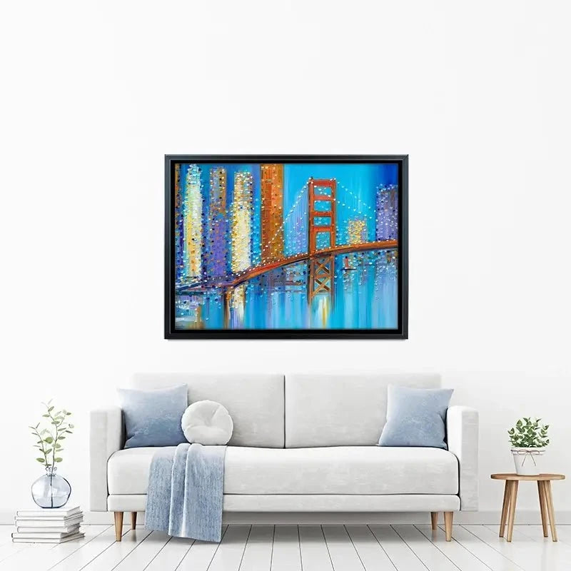 Vibrant Golden Gate Bridge Canvas Print Vibrant Golden Gate Bridge Canvas Print wall art product Ekaterina Ermilkina