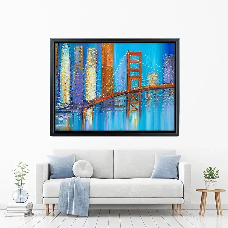 Vibrant Golden Gate Bridge Canvas Print Vibrant Golden Gate Bridge Canvas Print wall art product Ekaterina Ermilkina