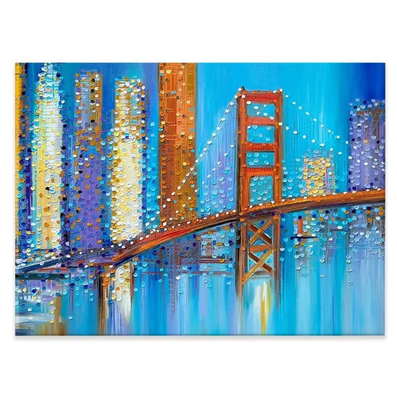 Vibrant Golden Gate Bridge Canvas Print Vibrant Golden Gate Bridge Canvas Print wall art product Ekaterina Ermilkina