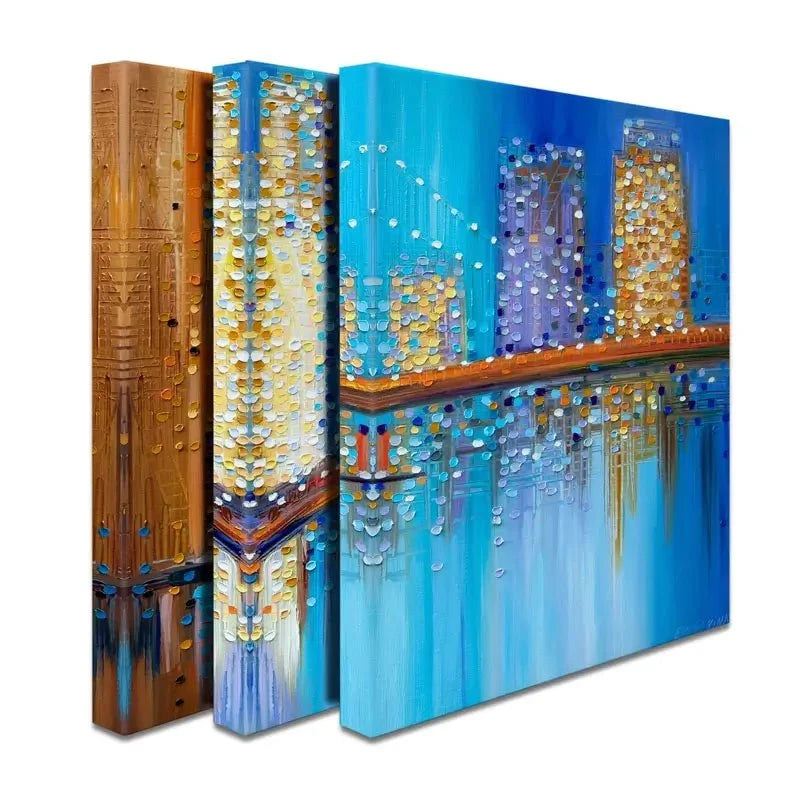 Vibrant Golden Gate Bridge Trio Canvas Print Vibrant Golden Gate Bridge Trio Canvas Print wall art product Ekaterina Ermilkina