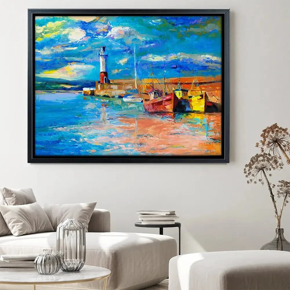 Vibrant Lighthouse Canvas Print Vibrant Lighthouse Canvas Print wall art product Boyan Dimitrov / Shutterstock