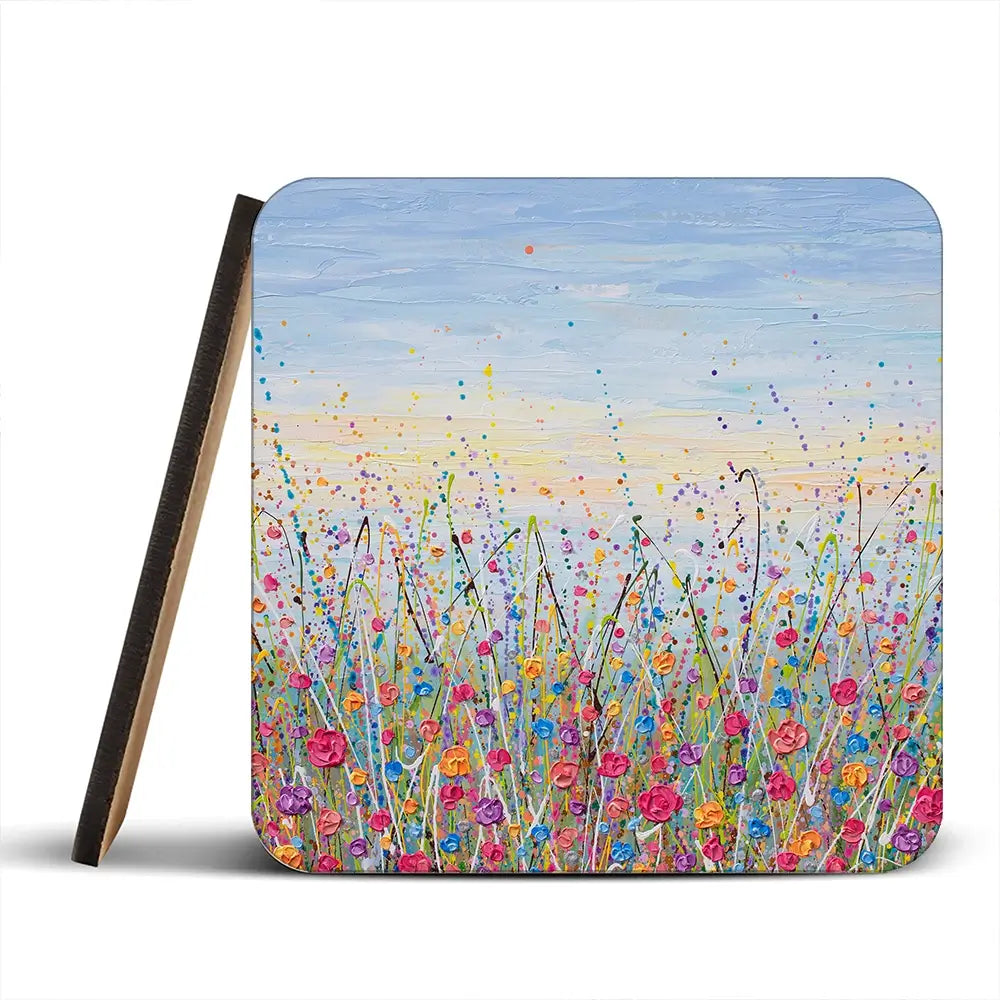 Vibrant Meadow Coaster Set Vibrant Meadow Coaster Set wall art product Art Print Shop
