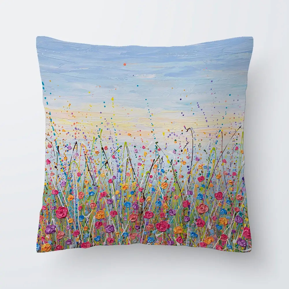 Vibrant Meadow Cushion Vibrant Meadow Cushion wall art product Art Print Shop
