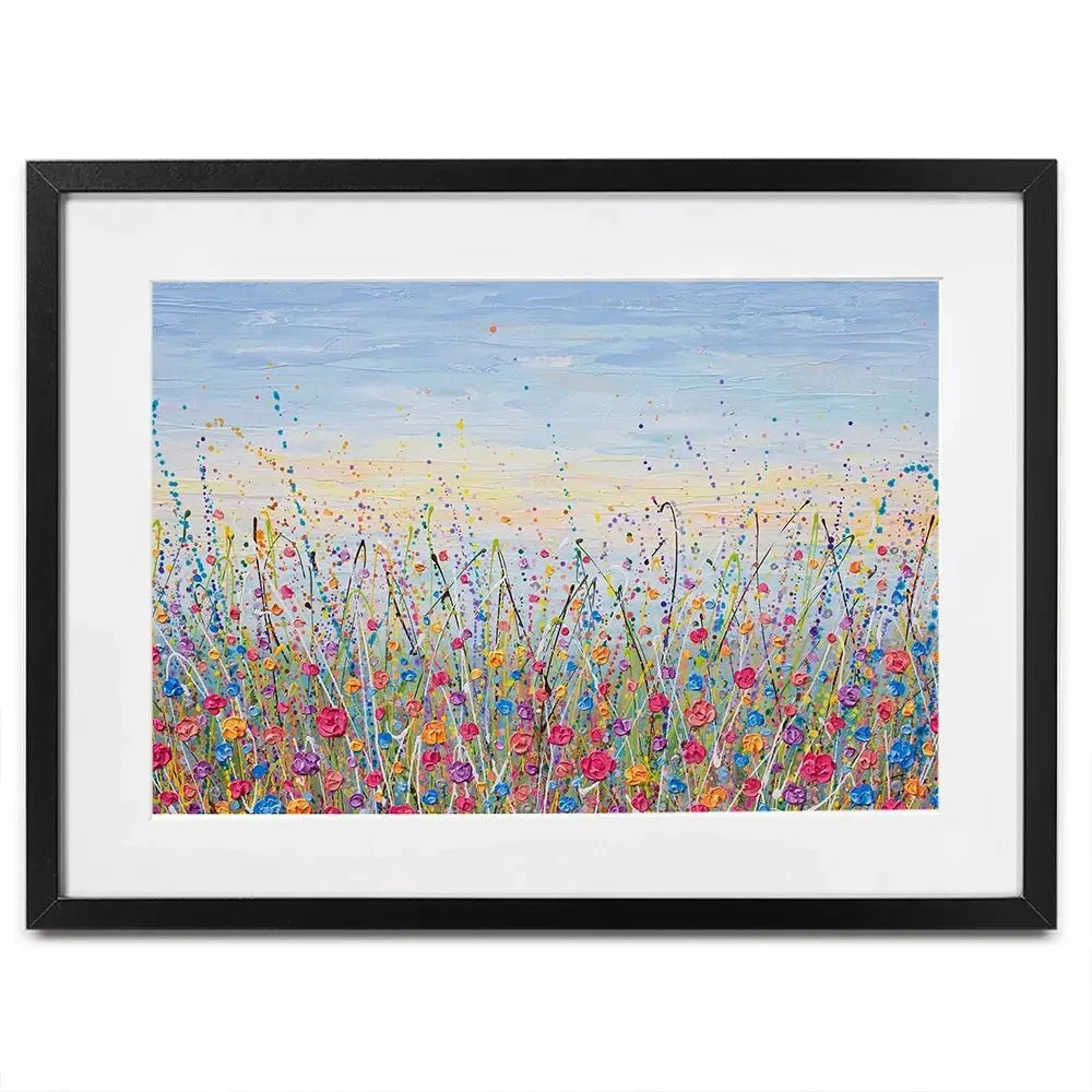 Vibrant Meadow Framed Art Print Vibrant Meadow Framed Art Print wall art product Olga Tkachyk