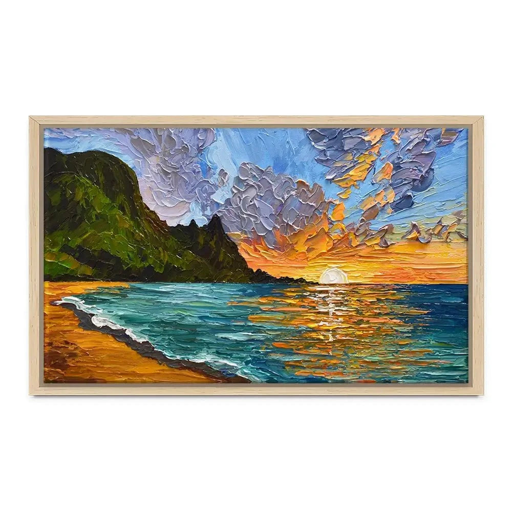 Vibrant Mountain Sunset Canvas Print Vibrant Mountain Sunset Canvas Print wall art product Olga Tkachyk