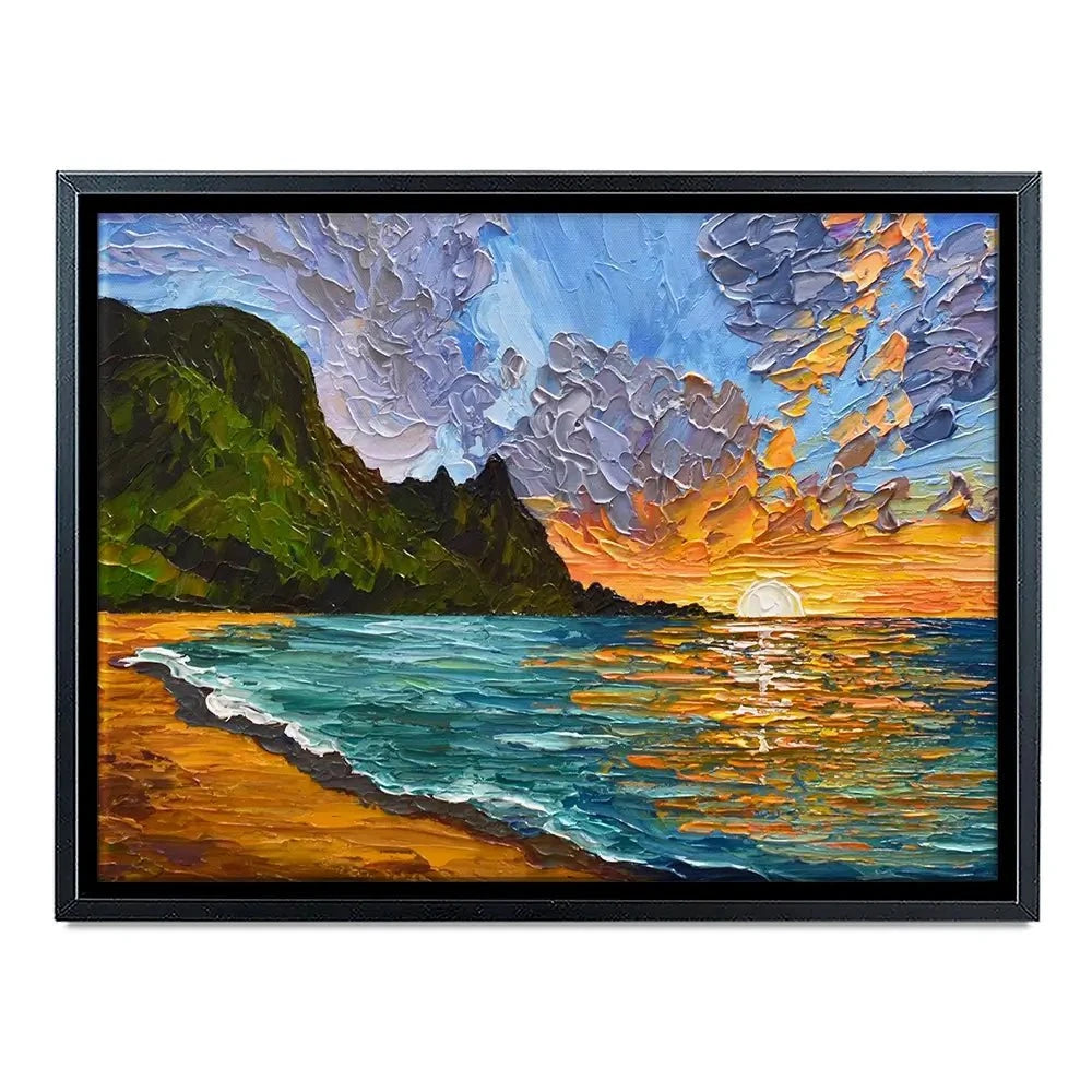 Vibrant Mountain Sunset Canvas Print Vibrant Mountain Sunset Canvas Print wall art product Olga Tkachyk