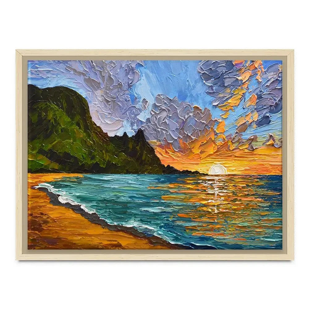 Vibrant Mountain Sunset Canvas Print Vibrant Mountain Sunset Canvas Print wall art product Olga Tkachyk
