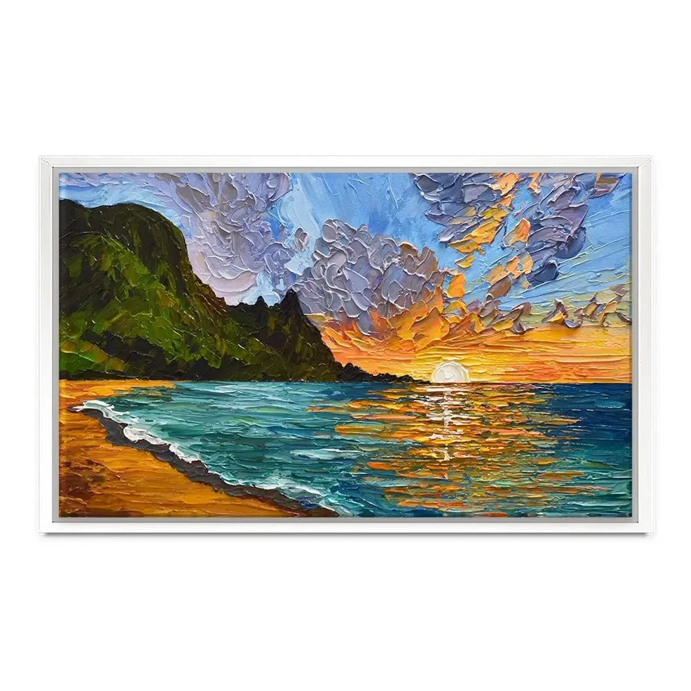 Vibrant Mountain Sunset Canvas Print Vibrant Mountain Sunset Canvas Print wall art product Olga Tkachyk