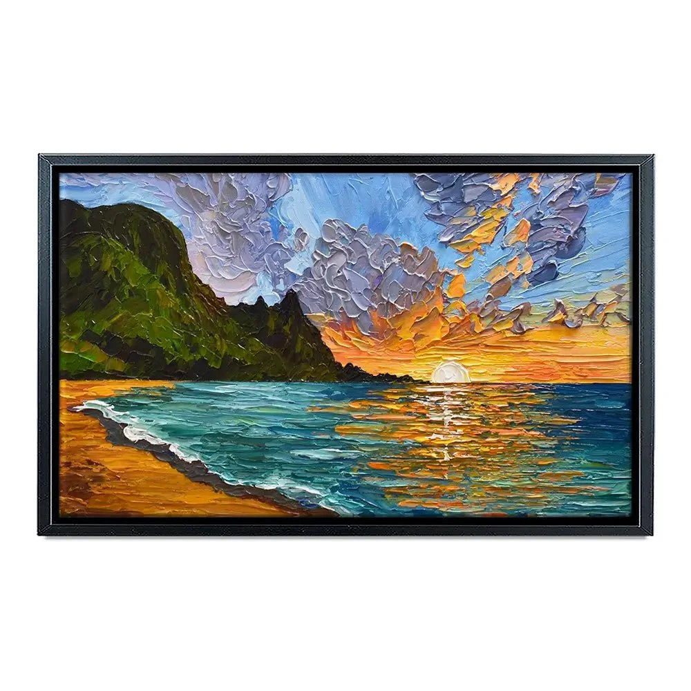 Vibrant Mountain Sunset Canvas Print Vibrant Mountain Sunset Canvas Print wall art product Olga Tkachyk