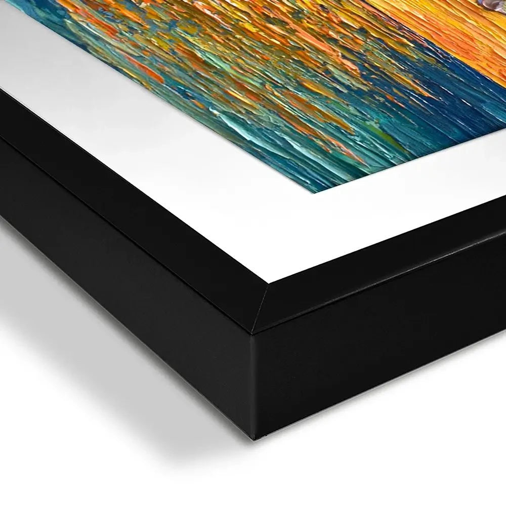 Vibrant Mountain Sunset Framed Art Print Vibrant Mountain Sunset Framed Art Print wall art product Olga Tkachyk