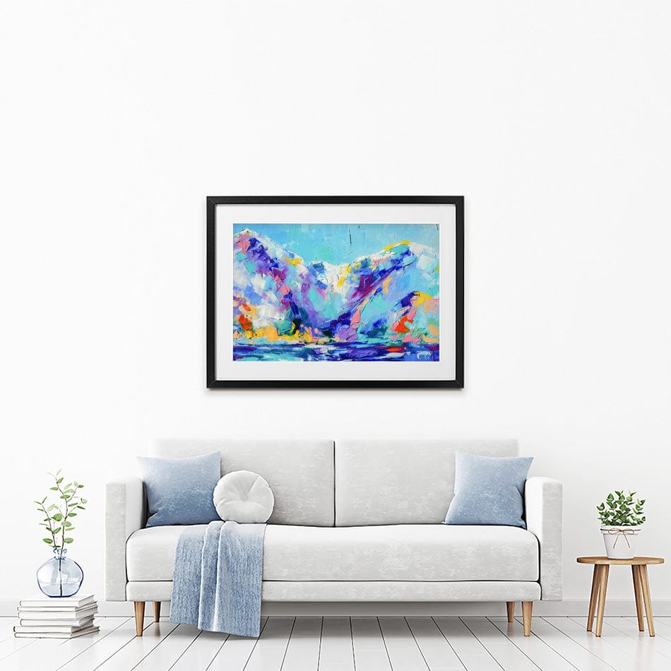 Vibrant Mountains Framed Art Print wall art product Mari Dein / Shutterstock
