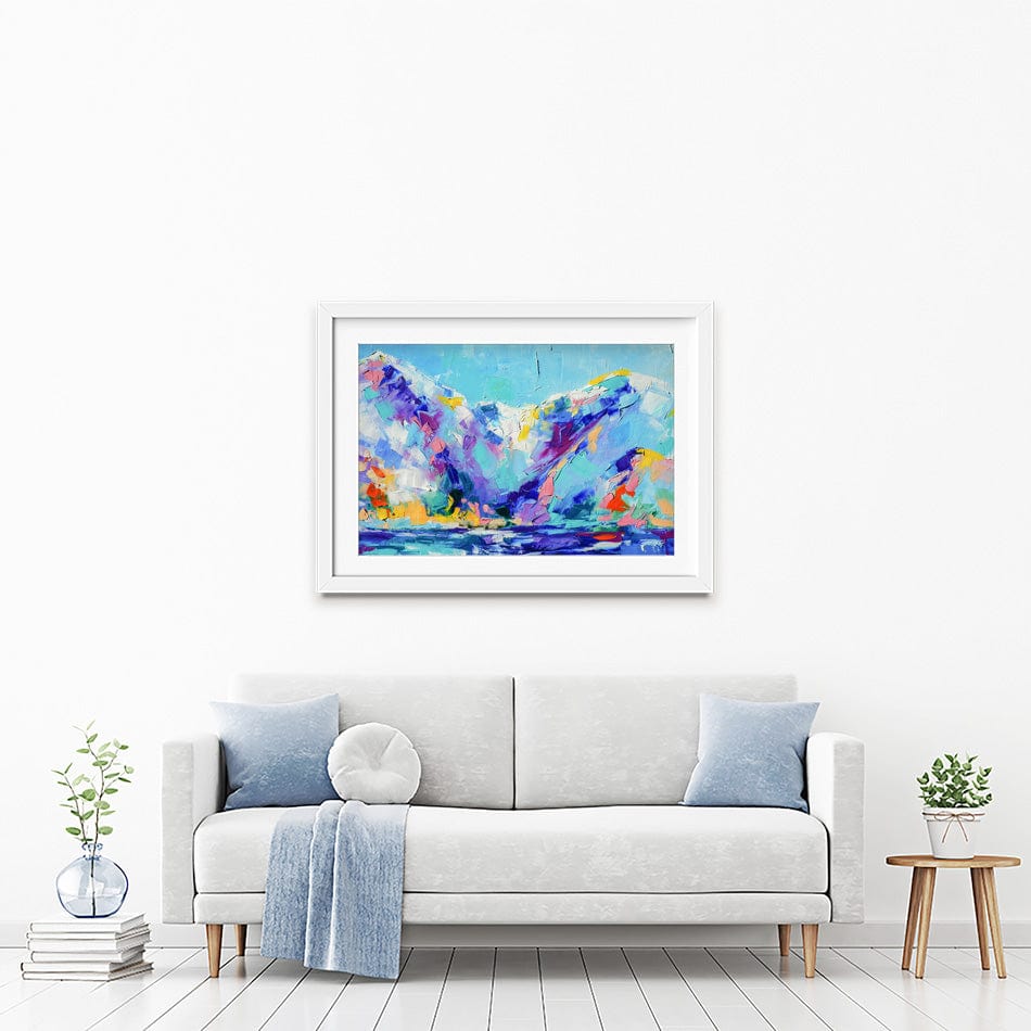Vibrant Mountains Framed Art Print wall art product Mari Dein / Shutterstock