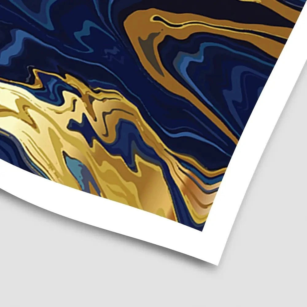 Vibrant Navy Marble Art Print Vibrant Navy Marble Art Print | Vibrant Navy Marble Artwork wall art product vectortwins / Shutterstock