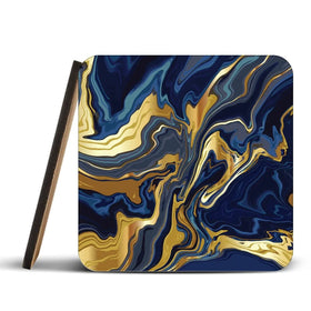 Vibrant Navy Marble Coaster Set Vibrant Navy Marble Coaster Set wall art product vectortwins / Shutterstock
