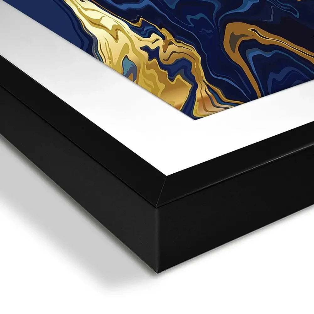 Vibrant Navy Marble Framed Art Print Vibrant Navy Marble Framed Art Print | Vibrant Navy Marble Artwork wall art product vectortwins / Shutterstock