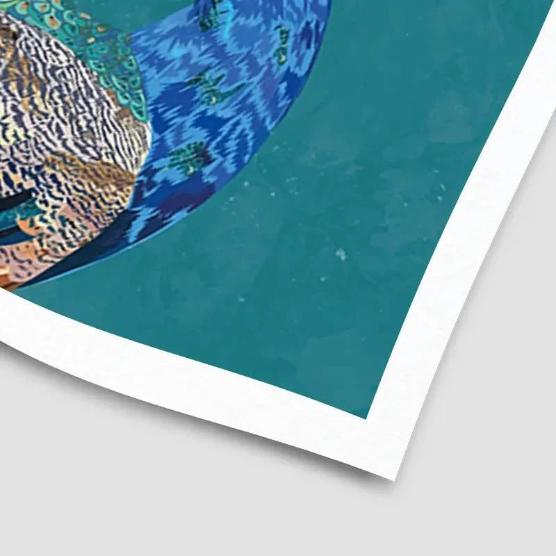 Vibrant Peacock Art Print Vibrant Peacock Art Print wall art product Sarah Manovski