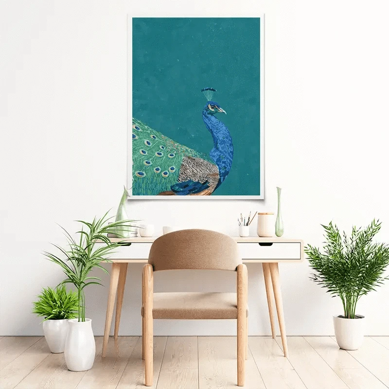 Vibrant Peacock Art Print Vibrant Peacock Art Print wall art product Sarah Manovski