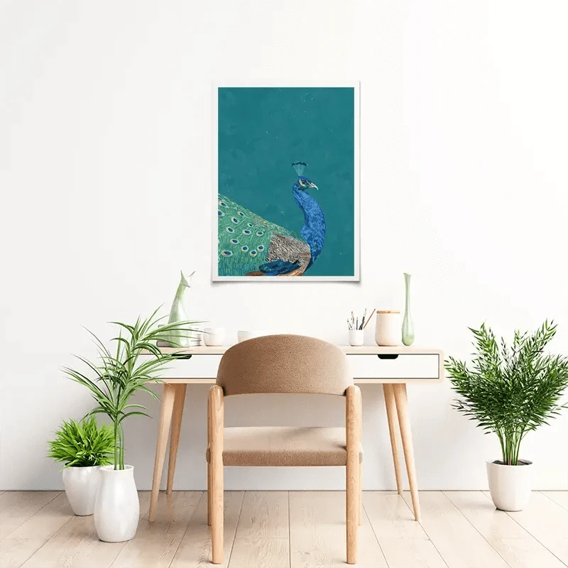 Vibrant Peacock Art Print Vibrant Peacock Art Print wall art product Sarah Manovski