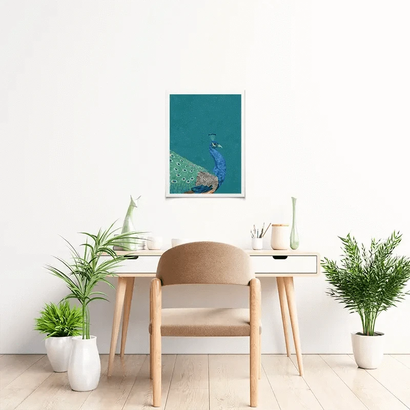 Vibrant Peacock Art Print Vibrant Peacock Art Print wall art product Sarah Manovski