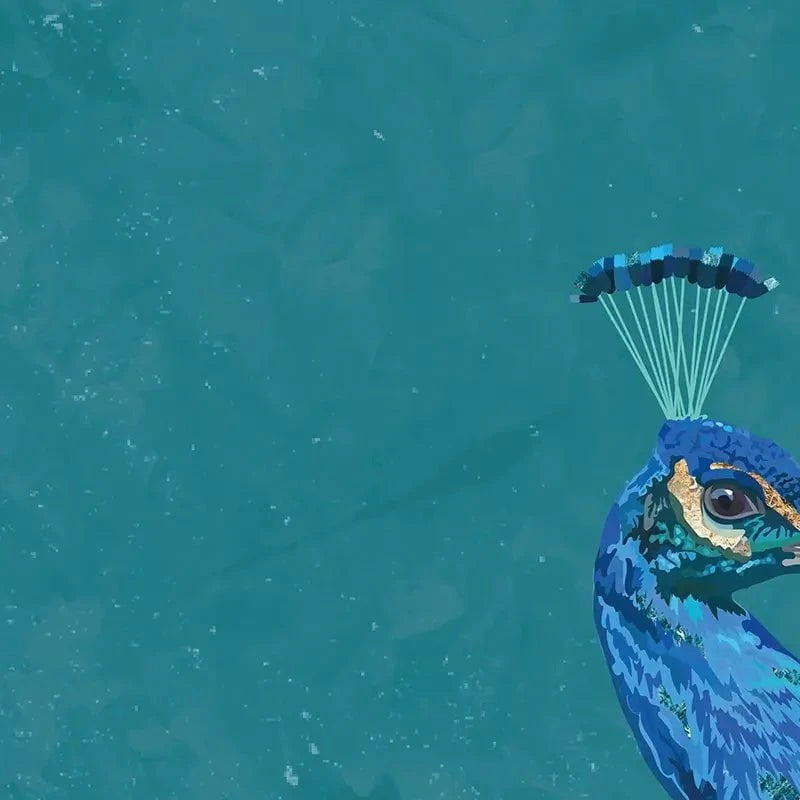 Vibrant Peacock Framed Art Print Vibrant Peacock Framed Art Print wall art product Sarah Manovski