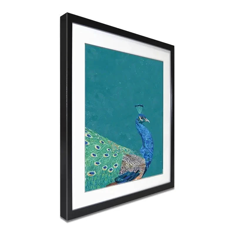 Vibrant Peacock Framed Art Print Vibrant Peacock Framed Art Print wall art product Sarah Manovski