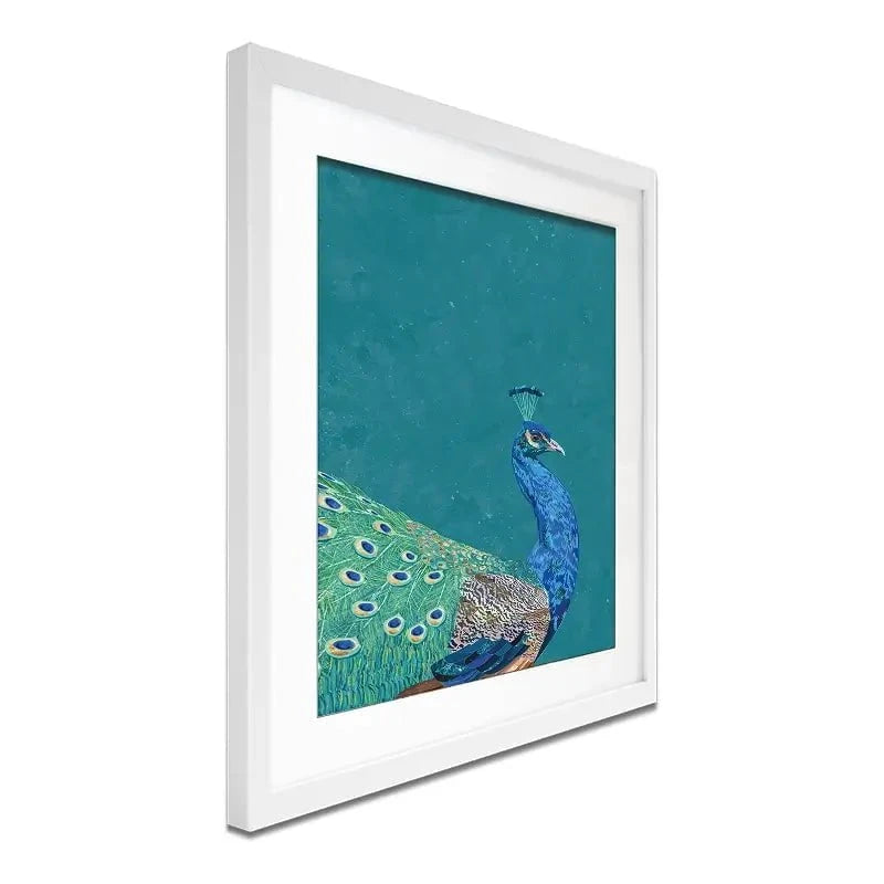Vibrant Peacock Framed Art Print Vibrant Peacock Framed Art Print wall art product Sarah Manovski