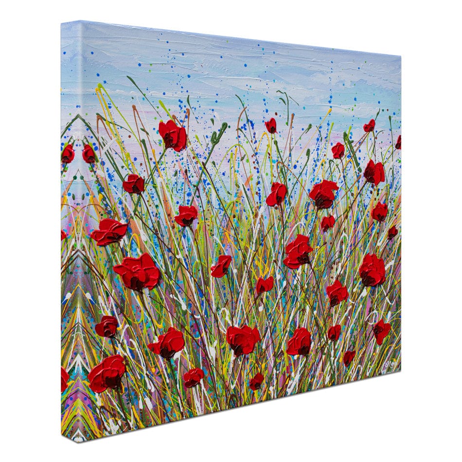 Vibrant Poppies Canvas Print wall art product Olga Tkachyk