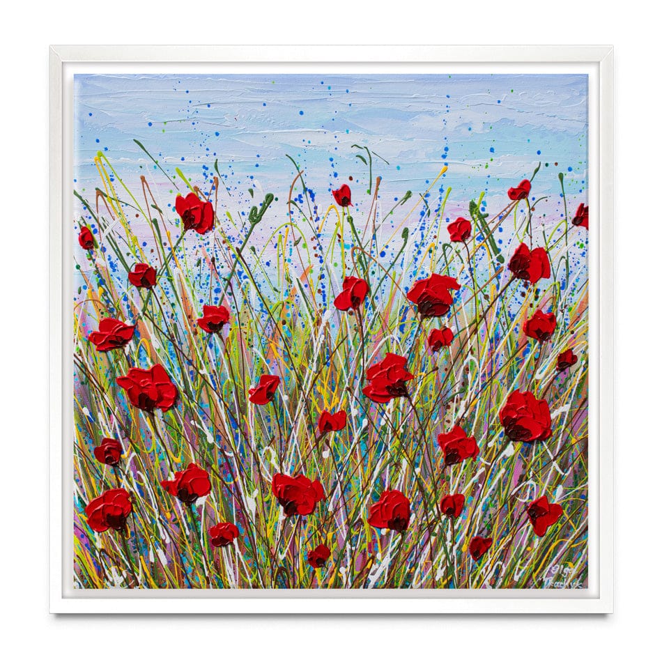 Vibrant Poppies Canvas Print wall art product Olga Tkachyk