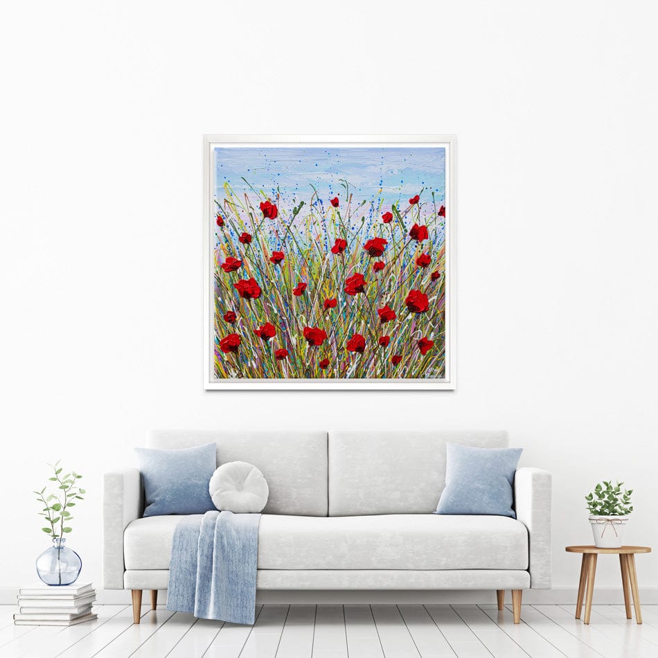 Vibrant Poppies Canvas Print wall art product Olga Tkachyk