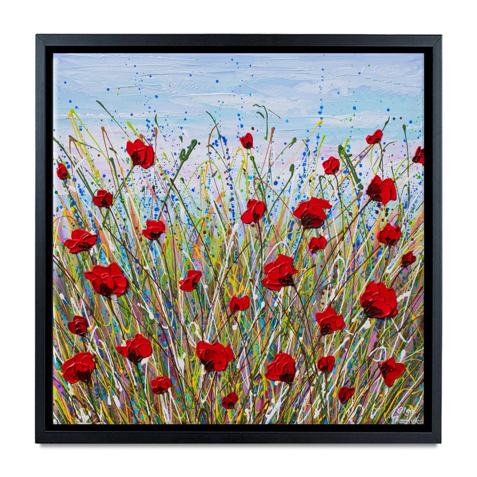 Vibrant Poppies Canvas Print wall art product Olga Tkachyk