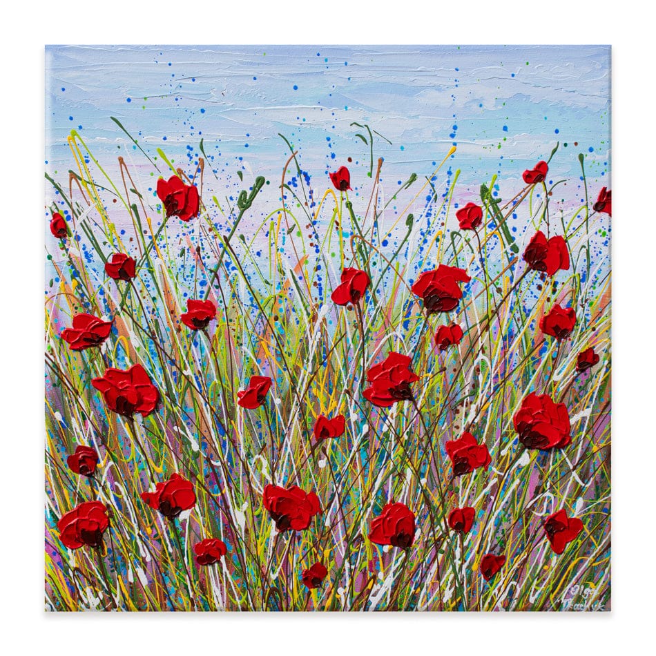 Vibrant Poppies Canvas Print wall art product Olga Tkachyk