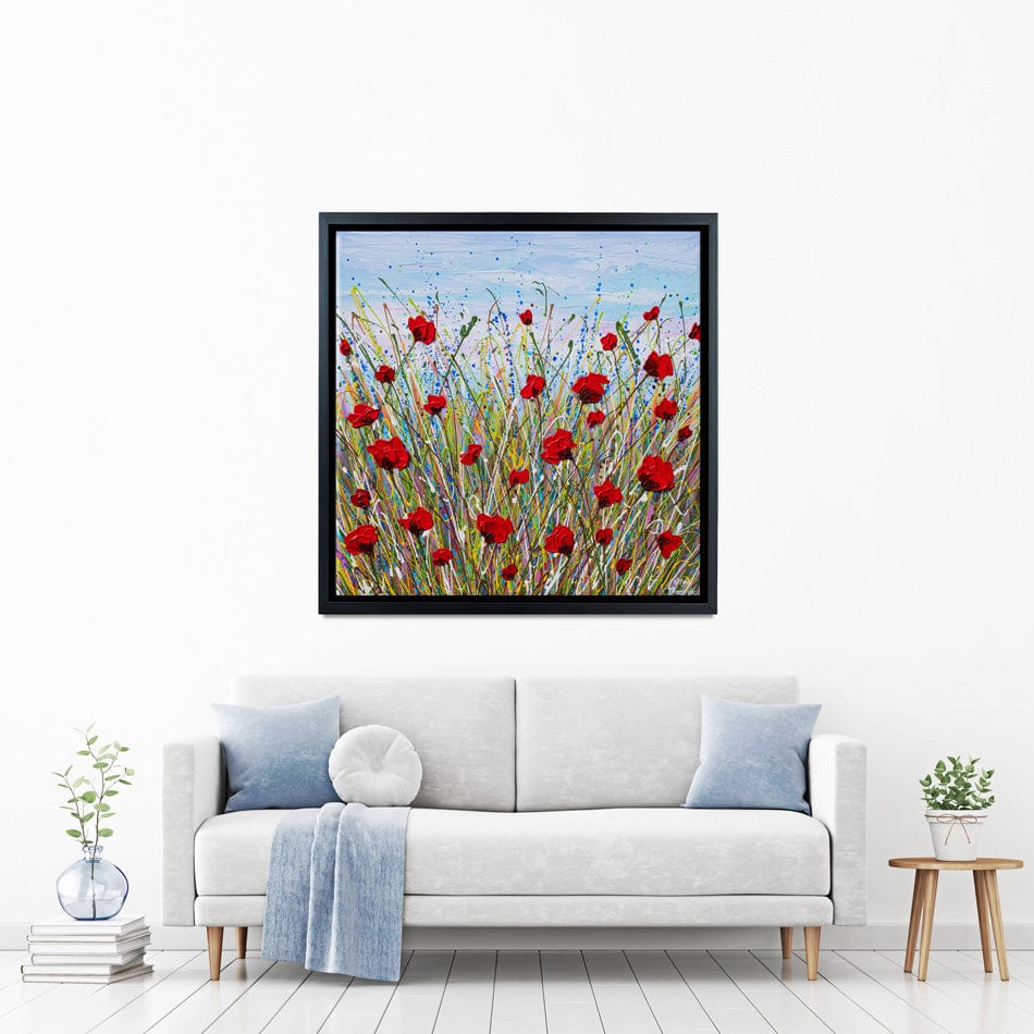Vibrant Poppies Canvas Print wall art product Olga Tkachyk