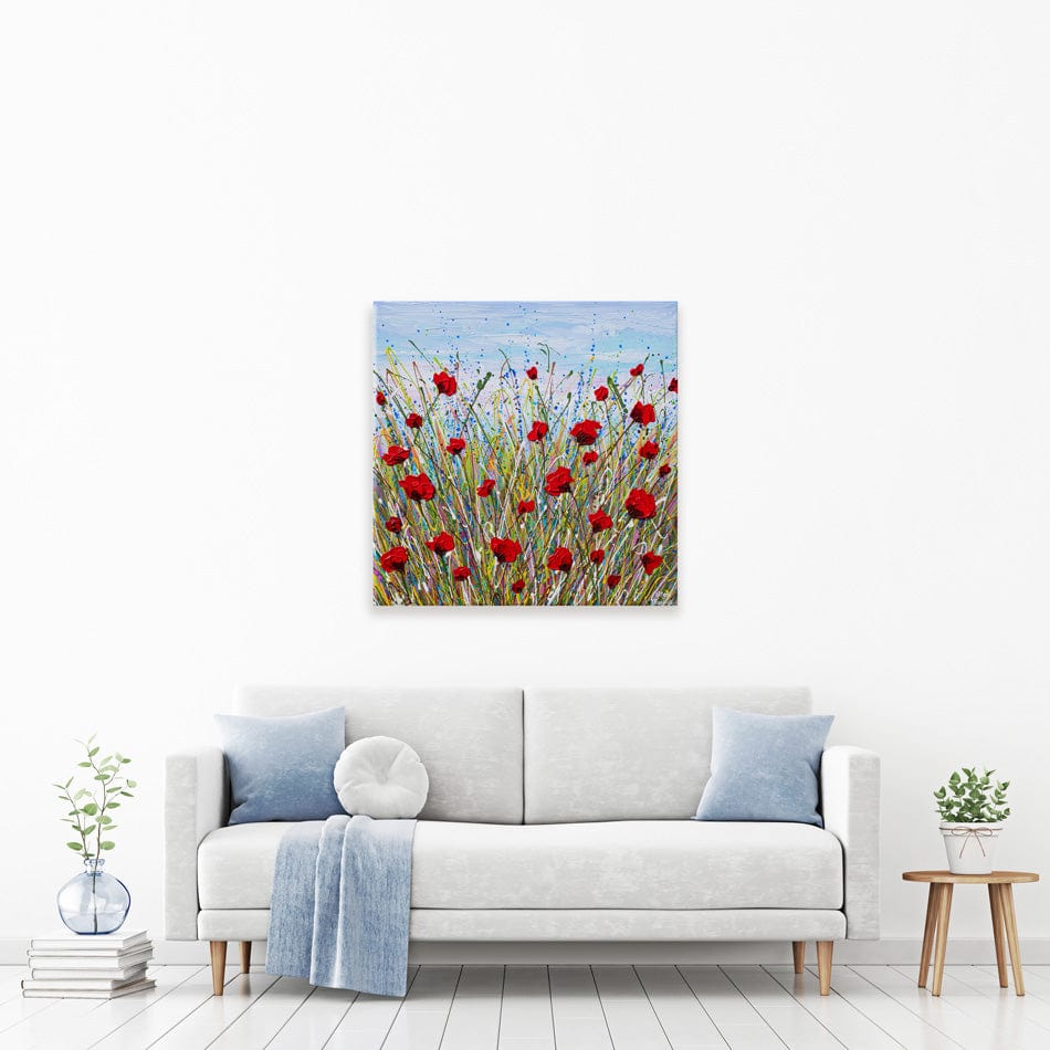 Vibrant Poppies Canvas Print wall art product Olga Tkachyk