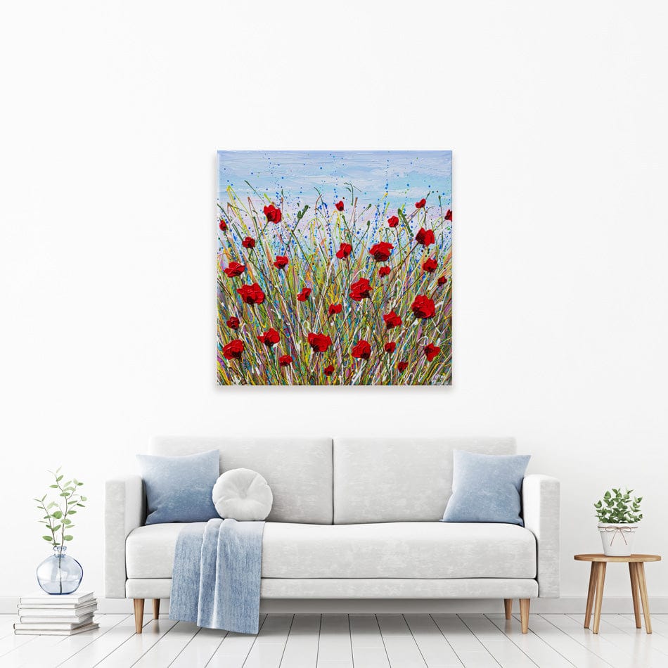 Vibrant Poppies Canvas Print wall art product Olga Tkachyk