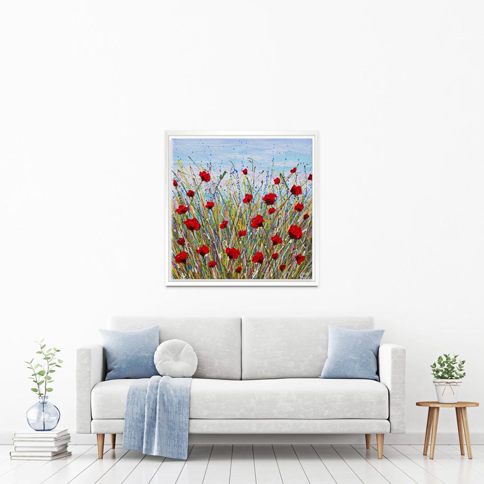 Vibrant Poppies Canvas Print wall art product Olga Tkachyk